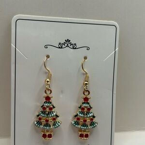 Christmas Tree Fashion Earrings NEW